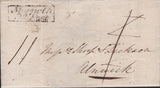 140269 1826 MAIL WOOLER, NORTHUMBERLAND TO ALNWICK WITH 'Morpeth/Py Post' HANDSTAMP (NR440).