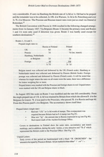 140418 'BRITISH LETTER MAIL TO OVERSEAS DESTINATIONS 1840 TO UPU' BY JANE AND MICHAEL MOUBRAY, 1992 FIRST EDITION.