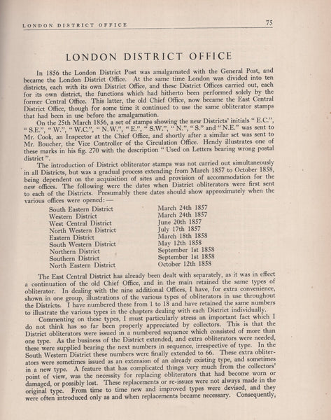 140420 'POSTAL CANCELLATIONS OF LONDON 1840-1890' BY WESTLEY.