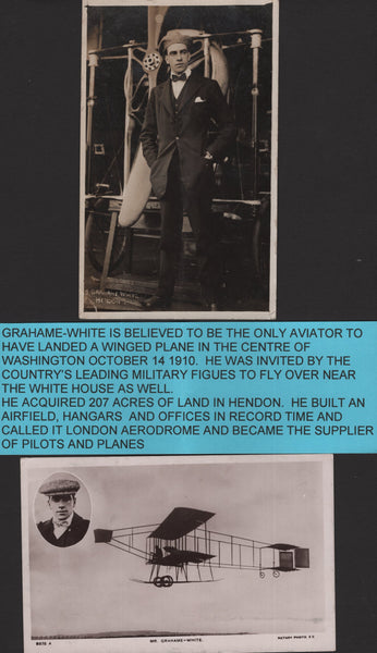 140714 1911 UK FIRST AERIAL POST/PIONEER AVIATORS COLLECTION OF POST CARDS.