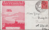 140738 1911 FIRST U.K. AERIAL POST, LONDON ENVELOPE IN RED TO STROUD.