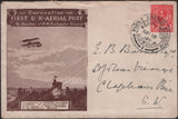 140743 1911 FIRST U.K. AERIAL POST, LONDON EMERGENCY ENVELOPE IN BROWN USED TO CLAPHAM RISE.