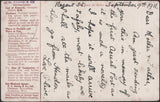 140760 1911 FIRST U.K. AERIAL POST, LONDON POSTCARD IN BROWN TO NEASDEN WITH 'D.H. EVANS & CO.' HANDSTAMP.
