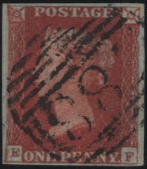 140853 1845 1D PL.59 (SG8)(EF) FINE USED.