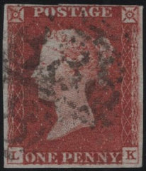 140857 1845 1D PL.61 (SG8)(LK) GOOD TO FINE USED.