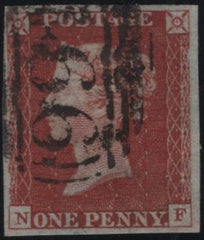 140867 1844 1D PL.41 (SG8)(NF) GOOD TO FINE USED.