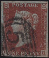 140873 1844 1D PL.46 (SG8)(DH) FINE USED.
