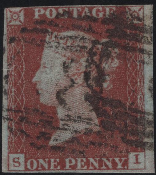 140875 1844 1D PL.46 (SG8)(SI) GOOD USED.