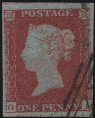 140877 1851 1D PL.131 (SG8)(GA) FINE USED.