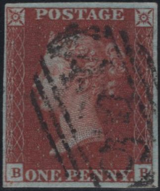 140896 1844 1D PL.49 (SG8)(BB) FINE USED.