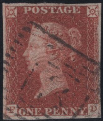 140899 1844 1D PL.49 (SG8)(FD) FINE USED.