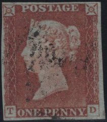 140910 1844 1D PL.52 (SG8)(LI) VERY FINE USED.