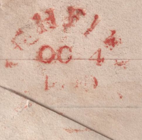 140927 1840 1D MULREADY ENVELOPE LICHFIELD TO RUGBY, FINE USED.