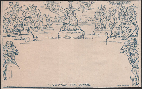 140929 1840 2D MULREADY LETTERSHEET, VERY FINE UNUSED.