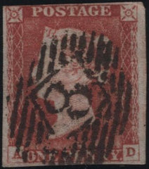 140936 1845 1D PL.62 (SG8)(AD MAJOR RE-ENTRY SPEC BS51a) FINE USED.