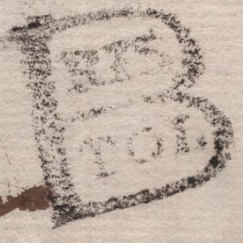 140952 1766 MAIL BRISTOL TO LONDON WITH 'B/RIS/TOL' TYPE C HAND STAMP.