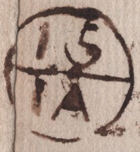 140952 1766 MAIL BRISTOL TO LONDON WITH 'B/RIS/TOL' TYPE C HAND STAMP.