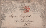 140957 1840 1D MULREADY WRAPPER LONDON TO BATH WITH 'THE ENVELOPE SELECT ADVERTISER' 'No.6 JUNE 24 1840' (SPEC MA10f).