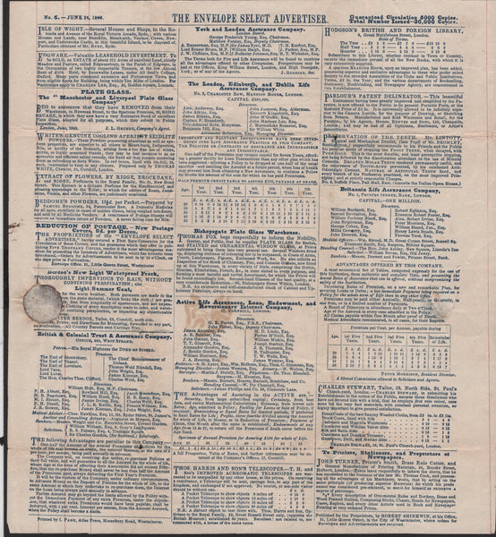 140957 1840 1D MULREADY WRAPPER LONDON TO BATH WITH 'THE ENVELOPE SELECT ADVERTISER' 'No.6 JUNE 24 1840' (SPEC MA10f).