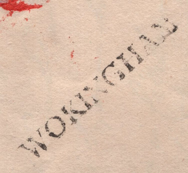 140962 1793 FREE FRANK WOKINGHAM, BERKS TO LONDON WITH UNRECORDED 'WOKINGHAM' STRAIGHT LINE HAND STAMP.