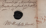 140978 1831 MAIL HADLEIGH, SUFFOLK TO LONDON WITH 'Hadleigh/Py Post' HAND STAMP (SK159).