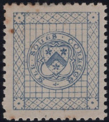 141003 1884 ½D ULTRAMARINE ALL SOULS' COLLEGE, OXFORD COLLEGE STAMP (CS1) GOOD UNUSED.