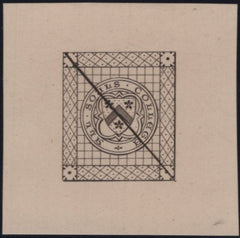 141006 1873 ½D MAGENTA KEBLE COLLEGE, OXFORD COLLEGE STAMP (CS6) GOOD USED WITH 'PIPS'.