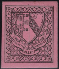 141009 1882 ½D BLACK ON MAGENTA SELWYN COLLEGE, CAMBRIDGE COLLEGE STAMP (CS18) VERY FINE UNUSED.