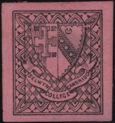 141010 1882 ½D BLACK ON MAGENTA SELWYN COLLEGE, CAMBRIDGE COLLEGE STAMP (CS18) GOOD UNUSED.