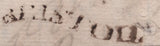 141040 1792? MAIL BRISTOL TO STOWEY, SOMERSET WITH 'BRISTOLL' SERPENTINE HAND STAMP WITH ERROR OF SPELLING (BS40).