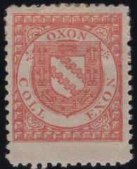 141043 1882 ½D SALMON-RED EXETER COLLEGE, OXFORD COLLEGE STAMP (CS3) GOOD TO FINE UNUSED.