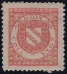 141055 1882 ½D SALMON-RED EXETER COLLEGE, OXFORD COLLEGE STAMP (CS3) FINE UNUSED.