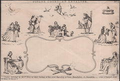 141091 1840 ORIGINAL 'FORES'S COURTING ENVELOPE No.1' SUPERB UNUSED.