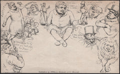 141094 1840 ORIGINAL SPOONER CARICATURE No.14 THE 'DANIEL O'CONNELL' ENVELOPE.