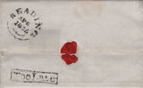 141099 1835 MAIL BURGHFIELD HILL, BERKS TO MORETON IN MARSH 'Too Late' HAND STAMP OF READING (BR348).