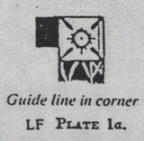 141126 1840 MATCHED PAIR 1D GREY-BLACK PL.1A (SG3) AND 1D BLACK PL.1B (SG2) LETTERED LF, PLATE 1A VERTICAL GUIDE LINE.