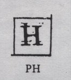 141131 1840-1841 MATCHED PAIR 1D BLACK PL.5 (SG2) AND 1D RED (SG7) LETTERED PH WITH CONSTANT VARIETY  'H DOUBLE' .