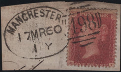 141169 1860 SMALL PIECE 1D (SG40) 'MANCHESTER/498' SPOON TYPE 'B' (RA73).