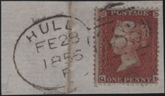 141176 1856 SMALL PIECE WITH 1D (SPEC C6) 'HULL/383' SPOON TYPE 'D' (RA42).