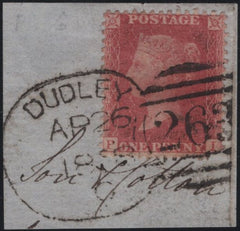 141180 1858 SMALL PIECE WITH 1D (SG40) 'DUDLEY/263' SPOON  2nd RE-CUT (RA34).