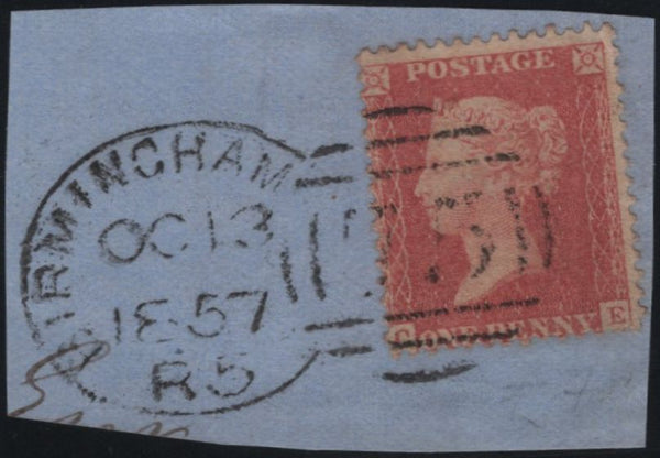 141191 1857 SMALL PIECE 1D (SG38) 'BIRMINGHAM/75' SPOON TYPE 'D5' (RA17).