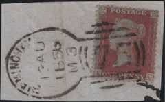 141196 1856 SMALL PIECE 1D (SG29) 'BIRMINGHAM/75' SPOON TYPE 'C3' (RA14).