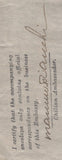 141226 1943 AIR MAIL FROM THE CHILIAN EMBASSY IN LONDON TO SANTIAGO, CHILE WITH 6D PURPLE AND 10S ULTRAMARINE (SG478b).