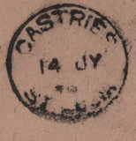 141231 1946 LARGE ENVELOPE AIR MAIL LONDON TO ST LUCIA WITH 1S BISTRE-BROWN X 2 AND 10S ULTRAMARINE (SG478b).