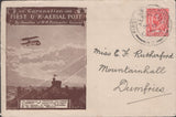 141268  1911 FIRST U.K. AERIAL POST LONDON EMERGENCY ENVELOPE IN DARK BROWN LONDON TO DUMFRIES.