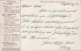 141281 1911 FIRST U.K. AERIAL POST LONDON POSTCARD REPRINT IN BROWN TO ACTON.