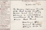 141288 1911 FIRST U.K. AERIAL POST LONDON POSTCARD REPRINT IN BROWN TO BRISTOL.