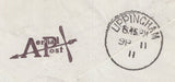 141304 1911 FIRST U.K. AERIAL POST LONDON ENVELOPE IN PURPLE-BROWN TO LYDDINGTON, RUTLAND.