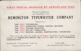 141306 1911 FIRST U.K. AERIAL POST LONDON POSTCARD IN BROWN TO STRATFORD, LONDON WITH 'REMINGTON TYPEWRITER COMPANY, London Office '  ADVERT.