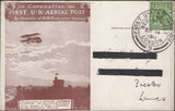 141323 1911 FIRST U.K. AERIAL POST THREE LONDON REPRINT POSTCARDS IN BROWN TO SAME ADDRESSEE IN PRESTON WITH COMMENTS ON THE WEATHER.